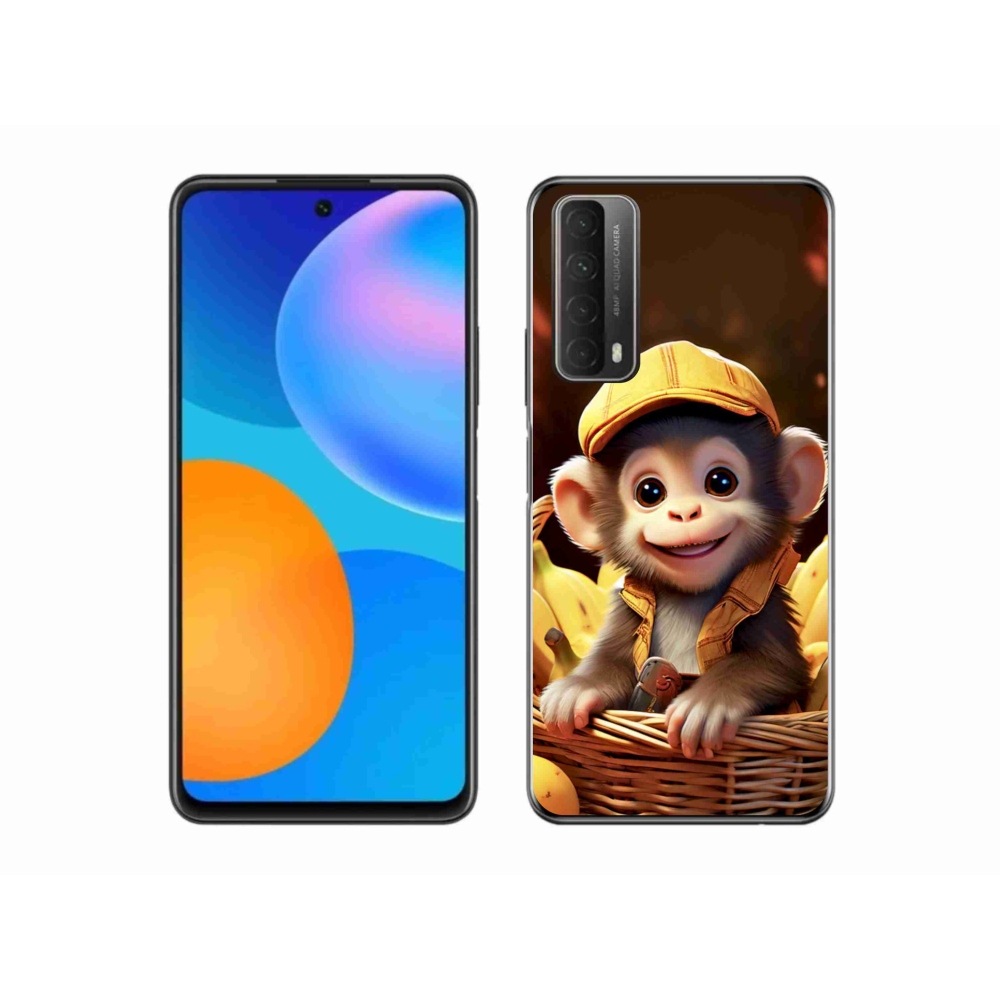 Gélový kryt mmCase na Huawei P Smart (2021) - opice v košíku