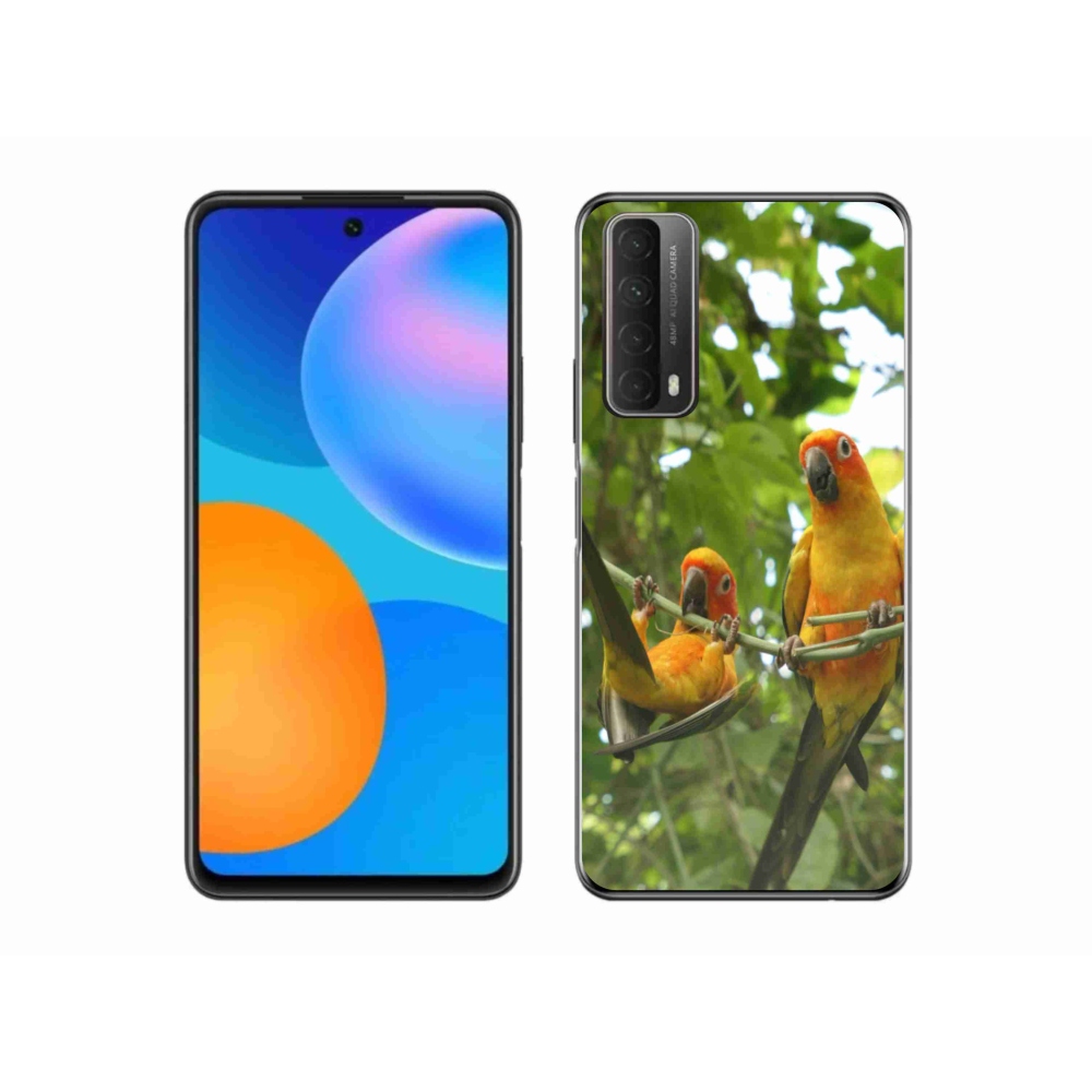 Gélový kryt mmCase na Huawei P Smart (2021) - papagáje aratingy