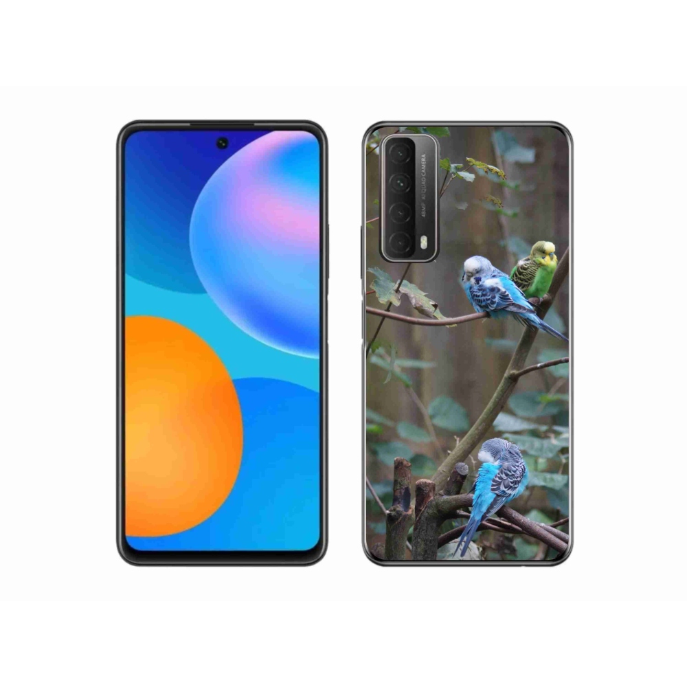 Gélový kryt mmCase na Huawei P Smart (2021) - papagáje na vetve