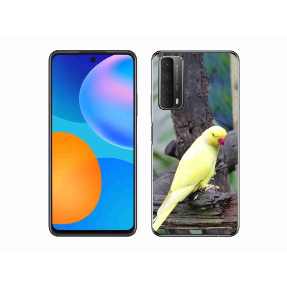 Gélový kryt mmCase na Huawei P Smart (2021) - papagáj alexander žltý
