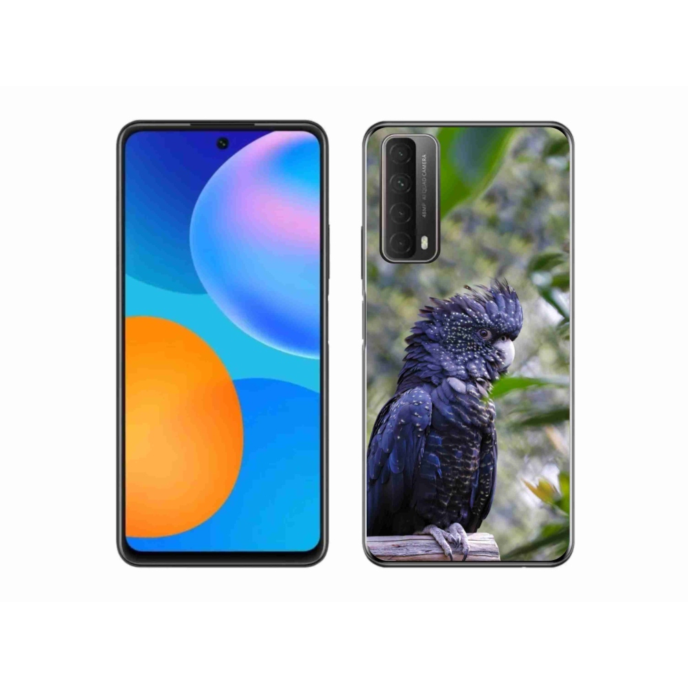 Gélový kryt mmCase na Huawei P Smart (2021) - papagáj kakadu čierny
