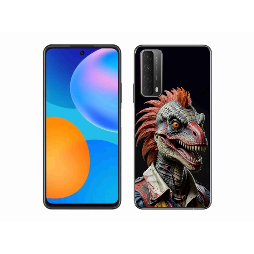 Gélový kryt mm Case na Huawei P Smart (2021) - punk dinosaurus