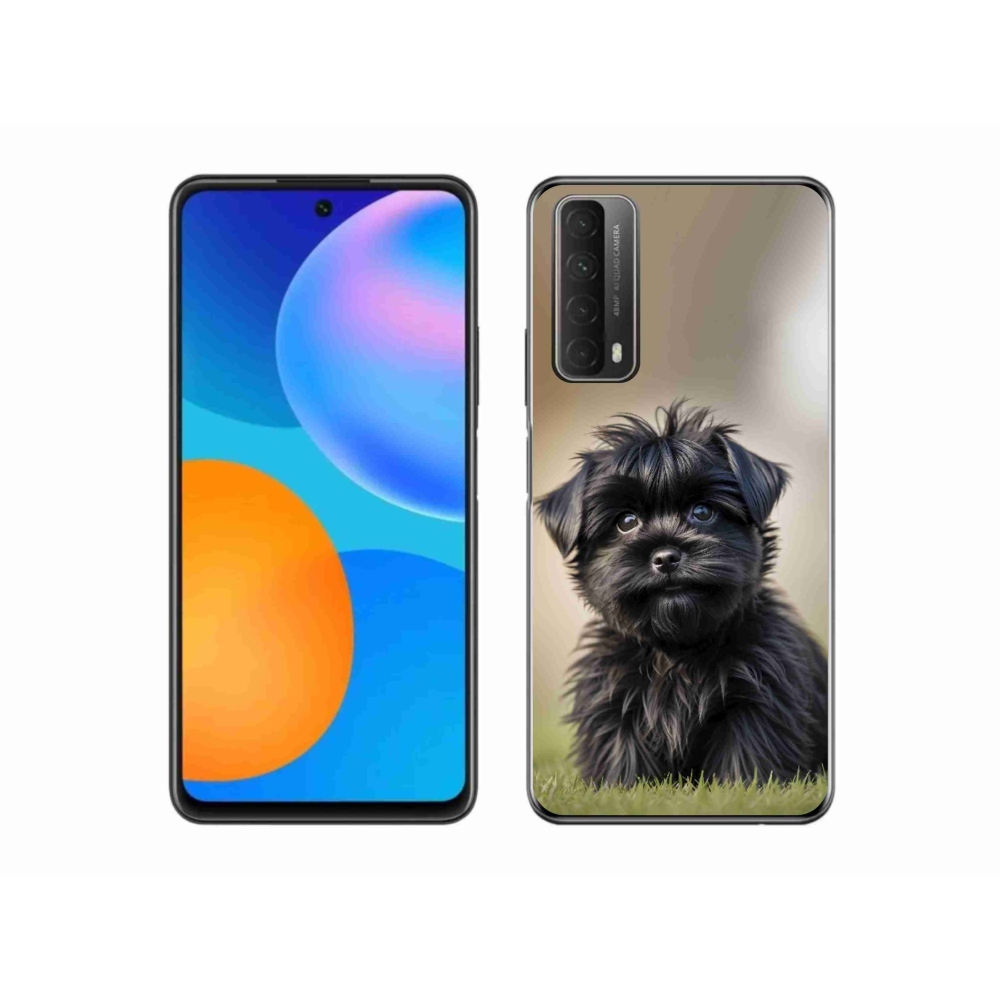 Gélový kryt mmCase na Huawei P Smart (2021) - roztomilý čierny psík