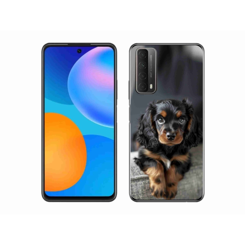 Gélový kryt mmCase na Huawei P Smart (2021) - roztomilý dlhosrstý jazvečík