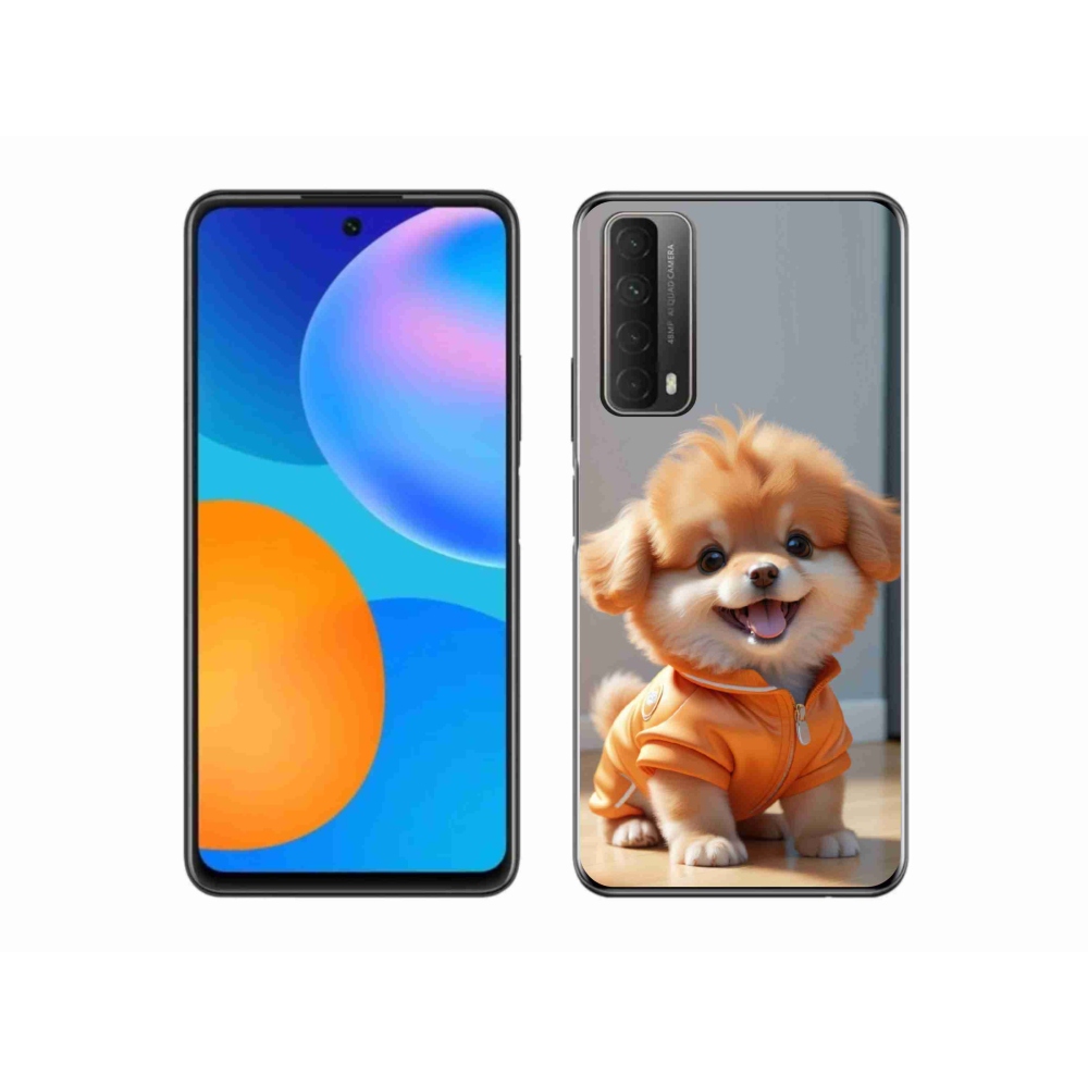 Gélový kryt mmCase na Huawei P Smart (2021) - roztomilý pomeranian v mikine