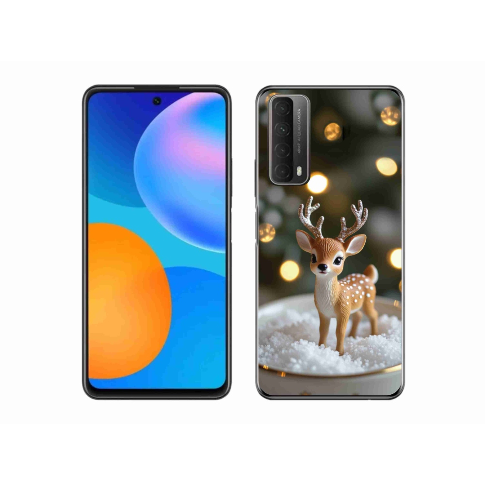 Gélový kryt mmCase na Huawei P Smart (2021) - roztomilý vianočný jeleň