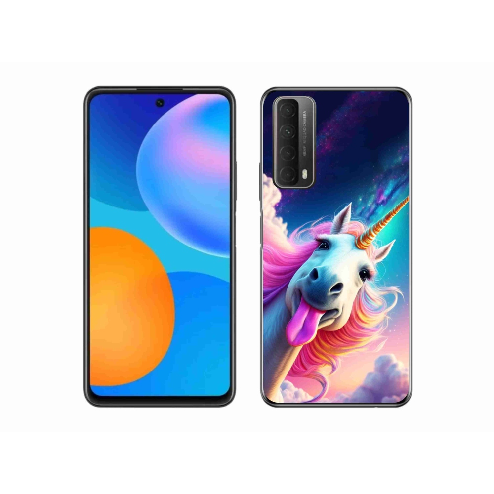 Gélový kryt mmCase na Huawei P Smart (2021) - šialený jednorožec