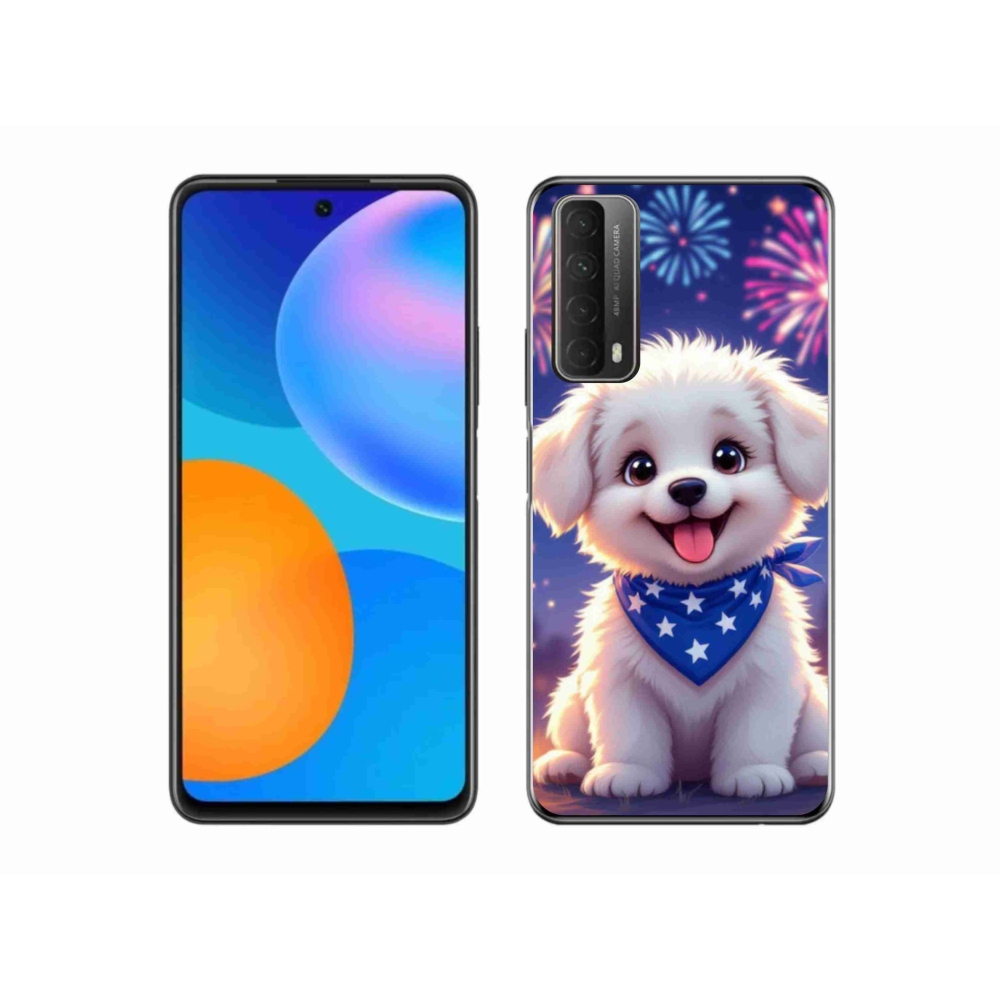 Gélový kryt mmCase na Huawei P Smart (2021) - slávnostné šteňa