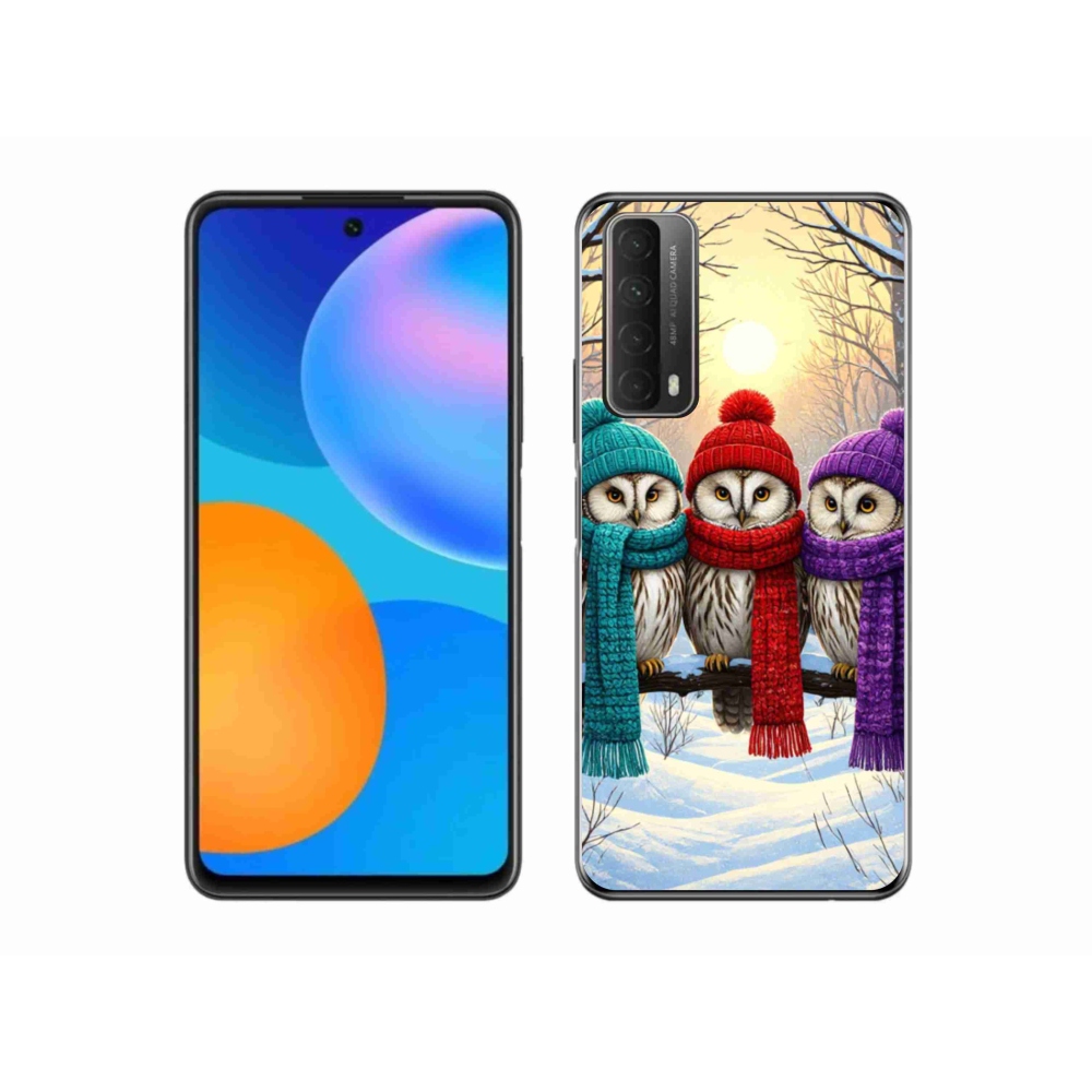 Gélový kryt mmCase na Huawei P Smart (2021) - soví priatelia