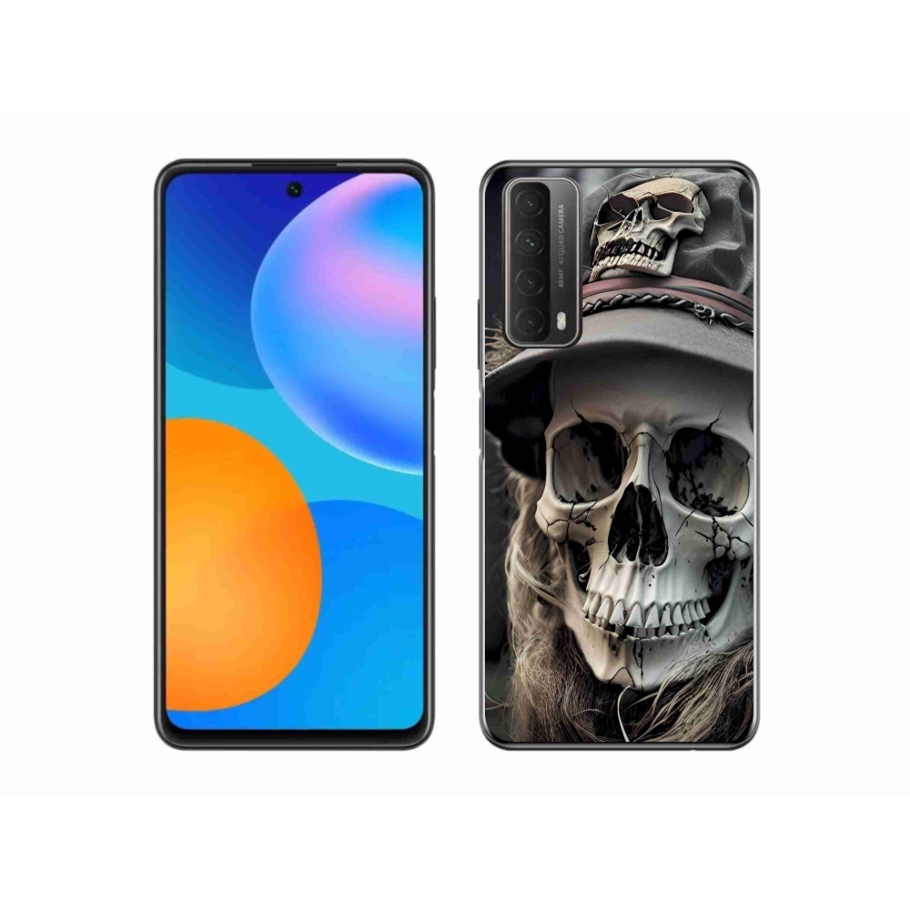 Gélový kryt mmCase na Huawei P Smart (2021) - temná lebka