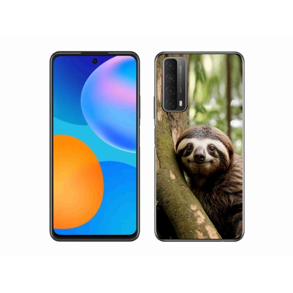 Gélový kryt mmCase na Huawei P Smart (2021) - usmievavý leňochod