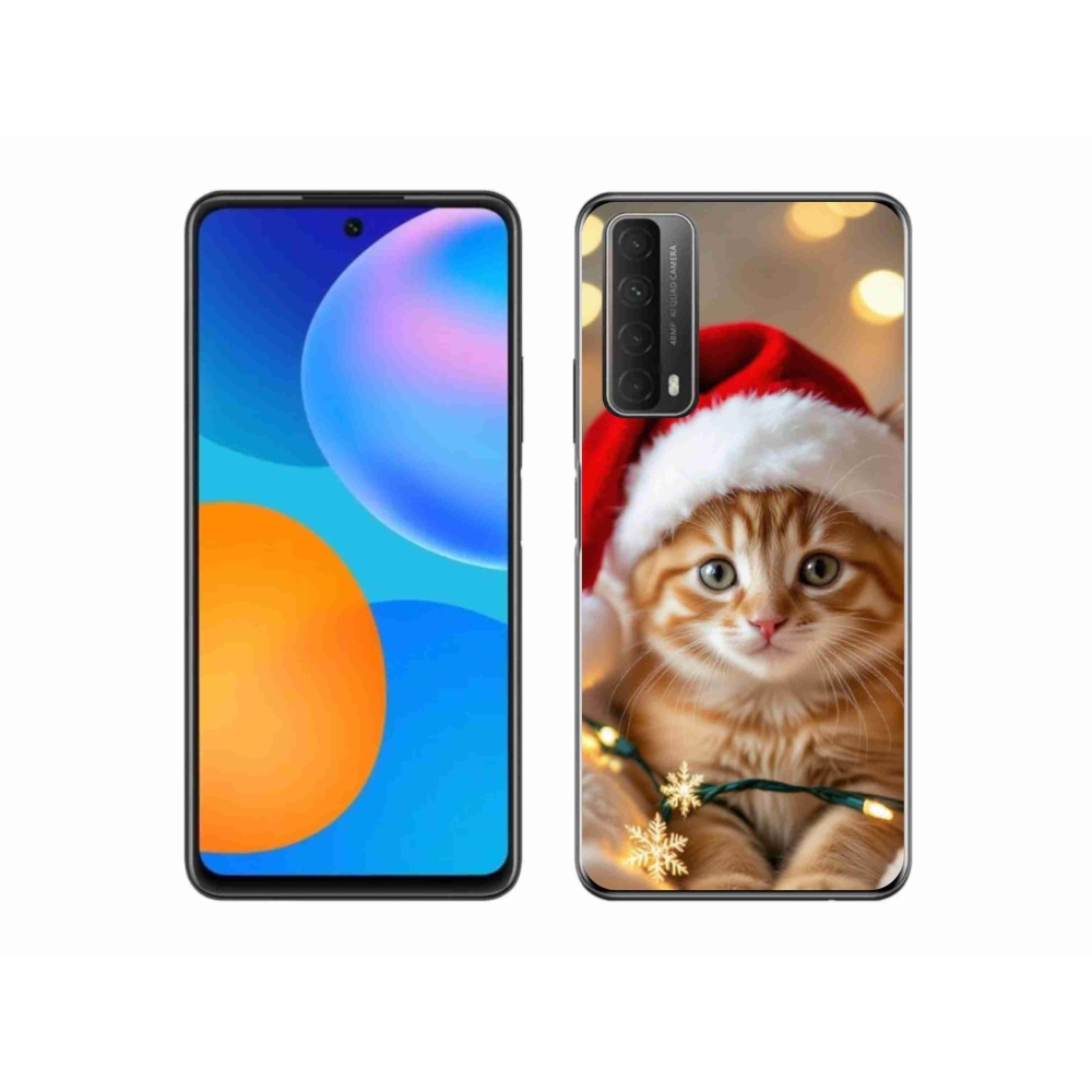 Gélový kryt mmCase na Huawei P Smart (2021) - vianočné mačiatko
