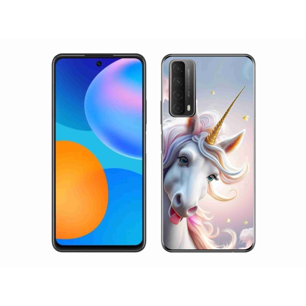 Gélový kryt mmCase na Huawei P Smart (2021) - veselý jednorožec