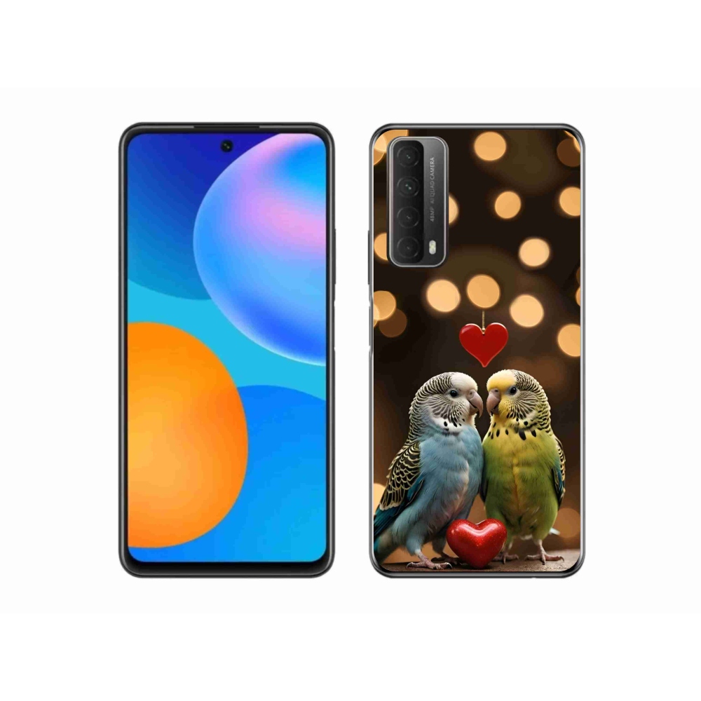 Gélový kryt mmCase na Huawei P Smart (2021) - zamilovaní papagáje