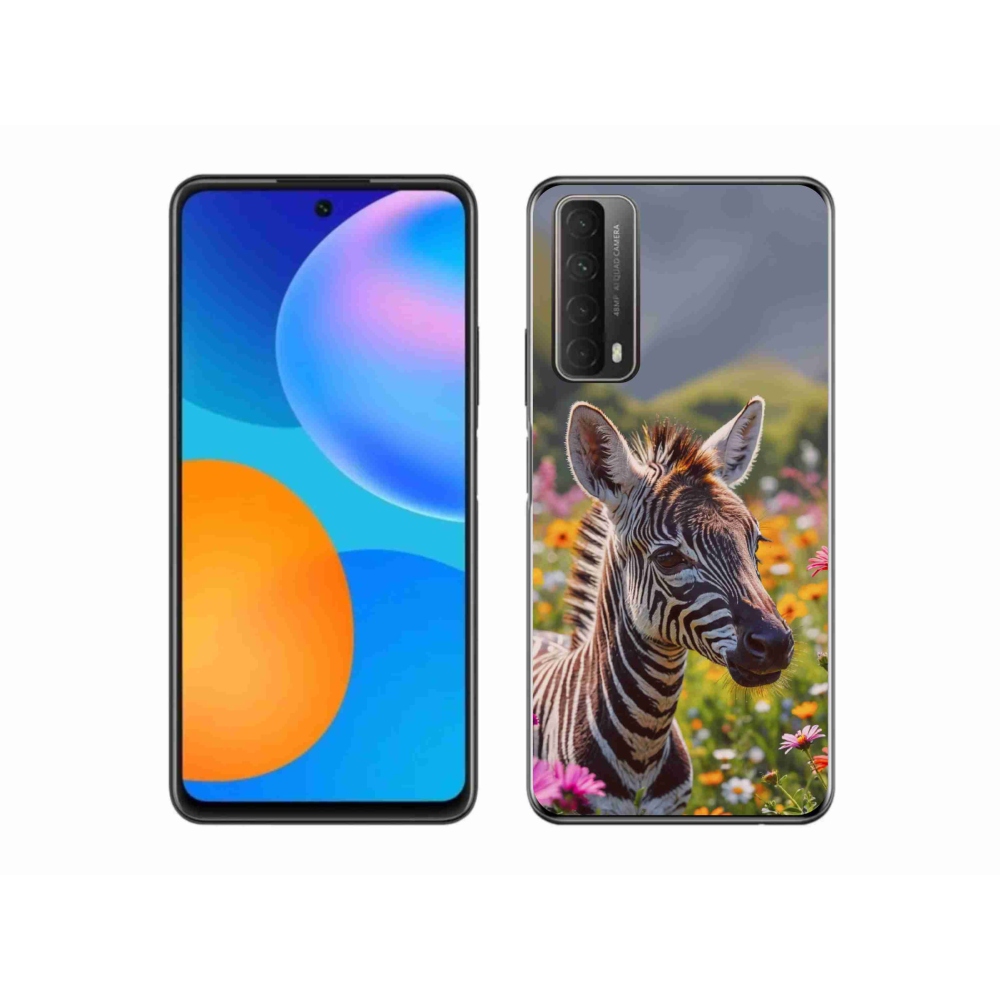 Gélový kryt mmCase na Huawei P Smart (2021) - zebra na lúke
