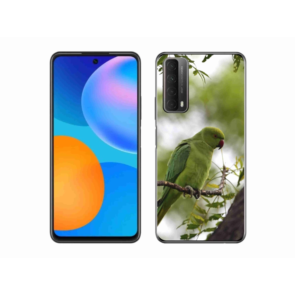 Gélový kryt mmCase na Huawei P Smart (2021) - zelený papagáj