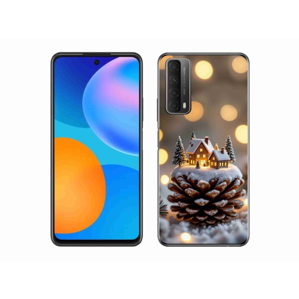 Gélový kryt mmCase na Huawei P Smart (2021) - zimná dedinka
