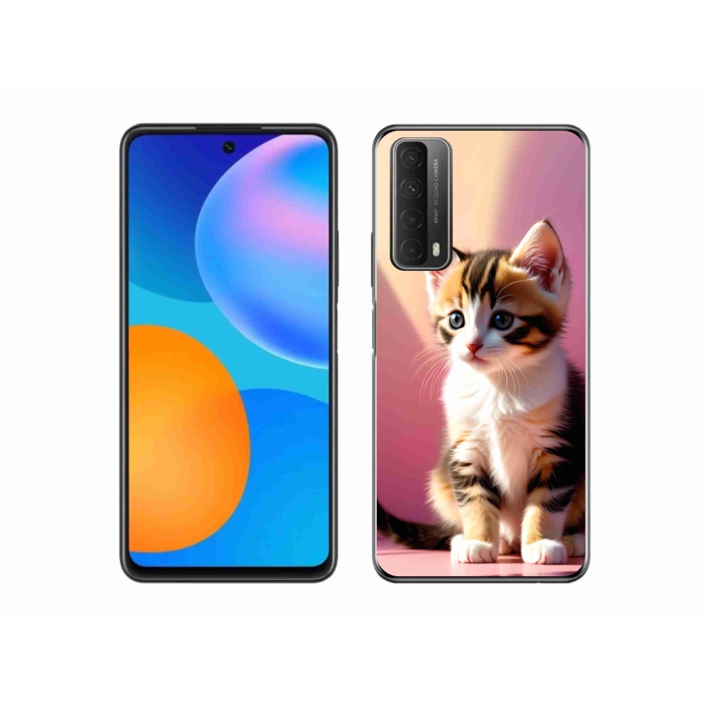 Gélový kryt mmCase na Huawei P Smart (2021) - zvedavé mačiatko 2