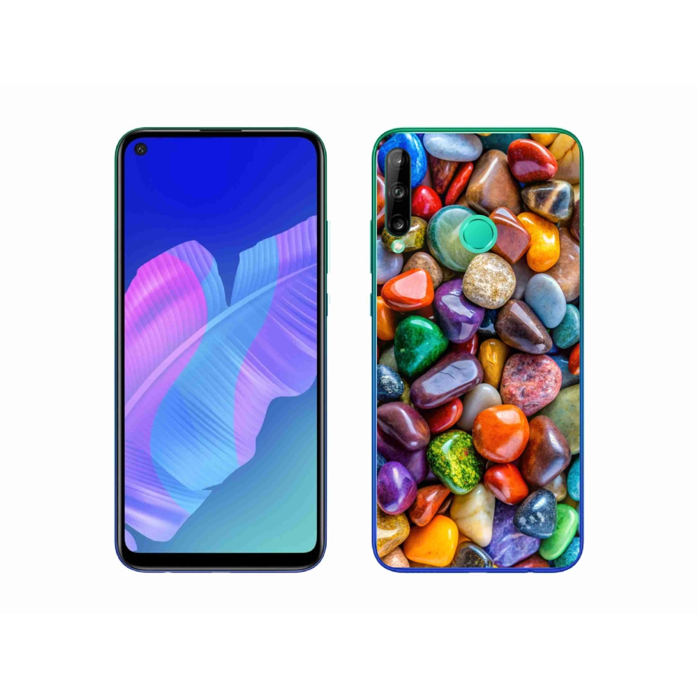 Gélový kryt mmCase na Huawei P40 Lite E - farebné kamienky
