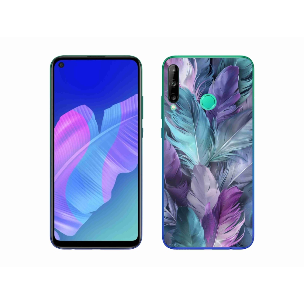 Gélový kryt mmCase na Huawei P40 Lite E - farebné perie 2