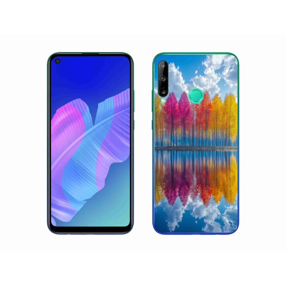 Gélový kryt mmCase na Huawei P40 Lite E - farebné stromy