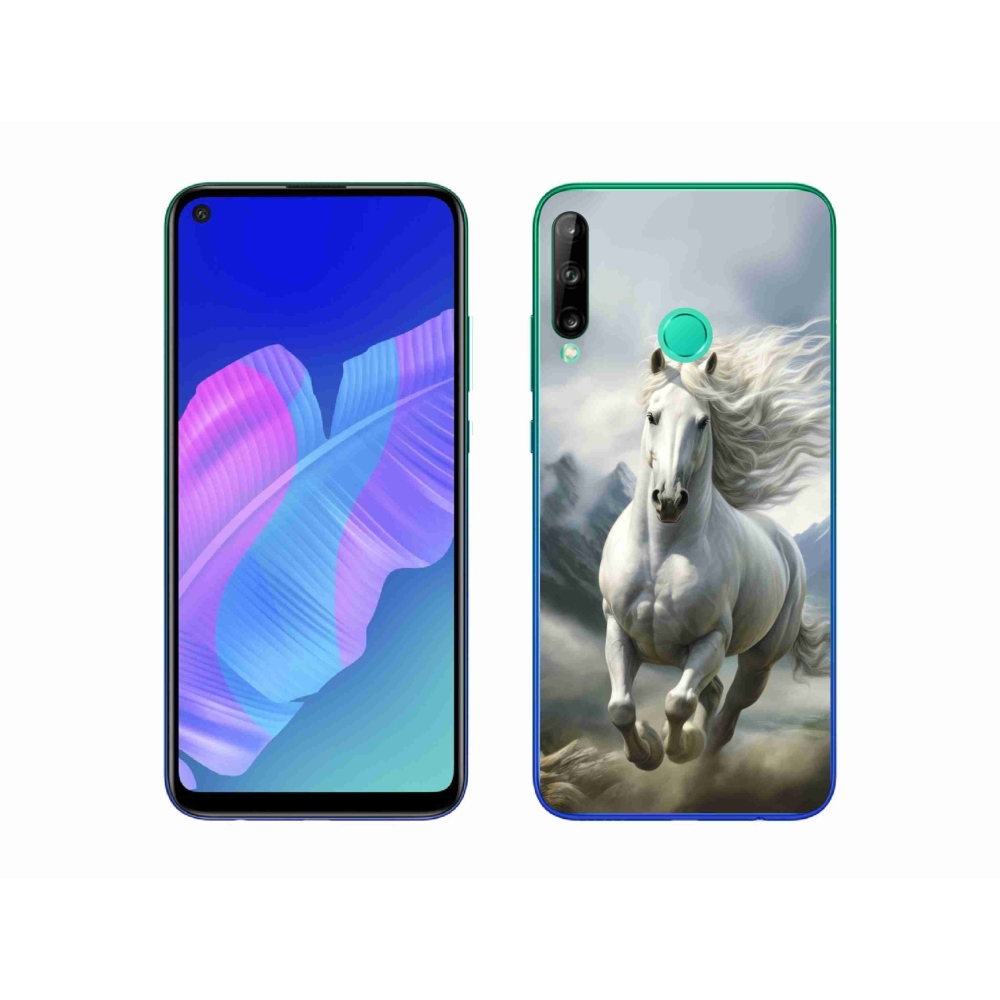 Gélový kryt mmCase na Huawei P40 Lite E - bežiaci biely kôň 3