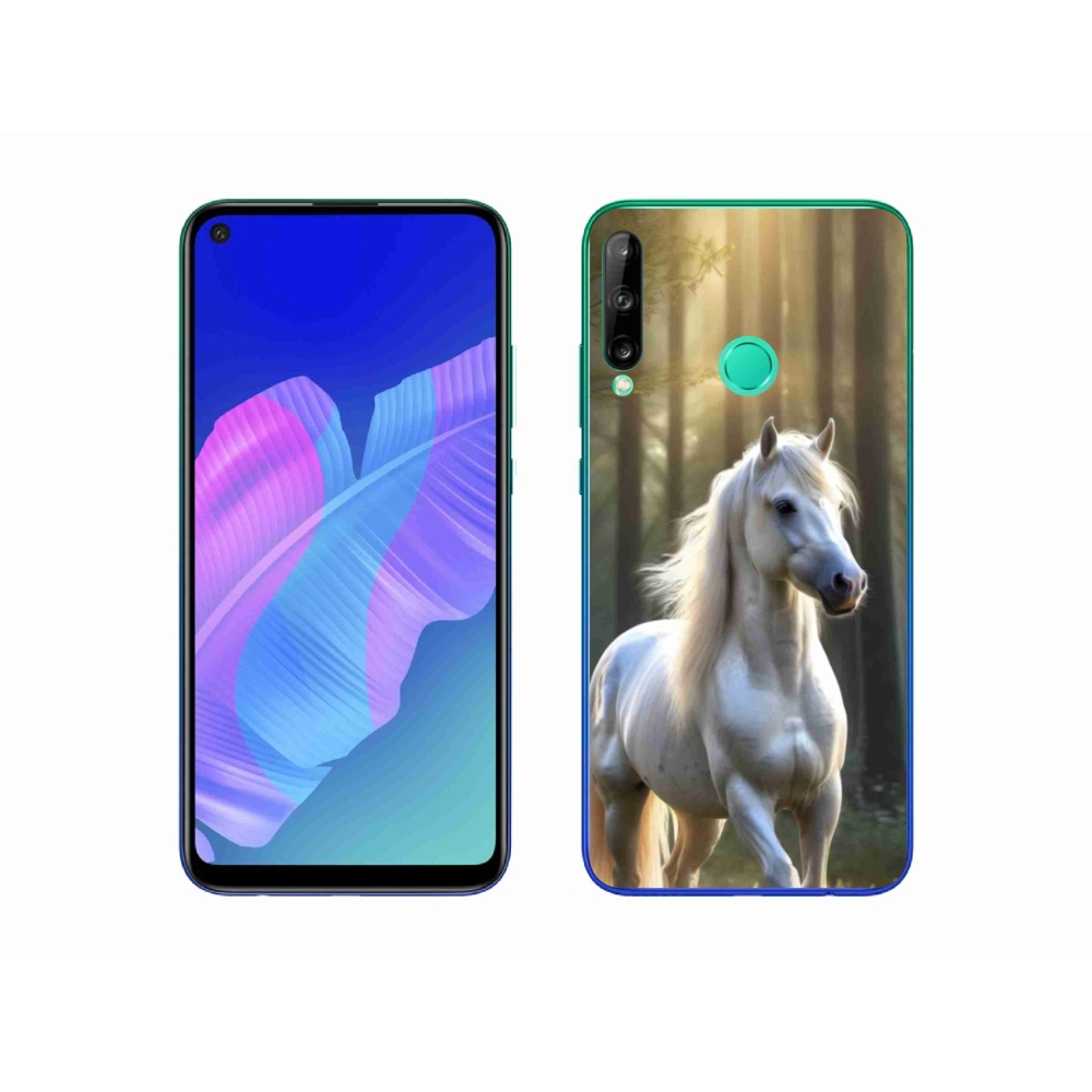 Gélový kryt mmCase na Huawei P40 Lite E - biely kôň 3