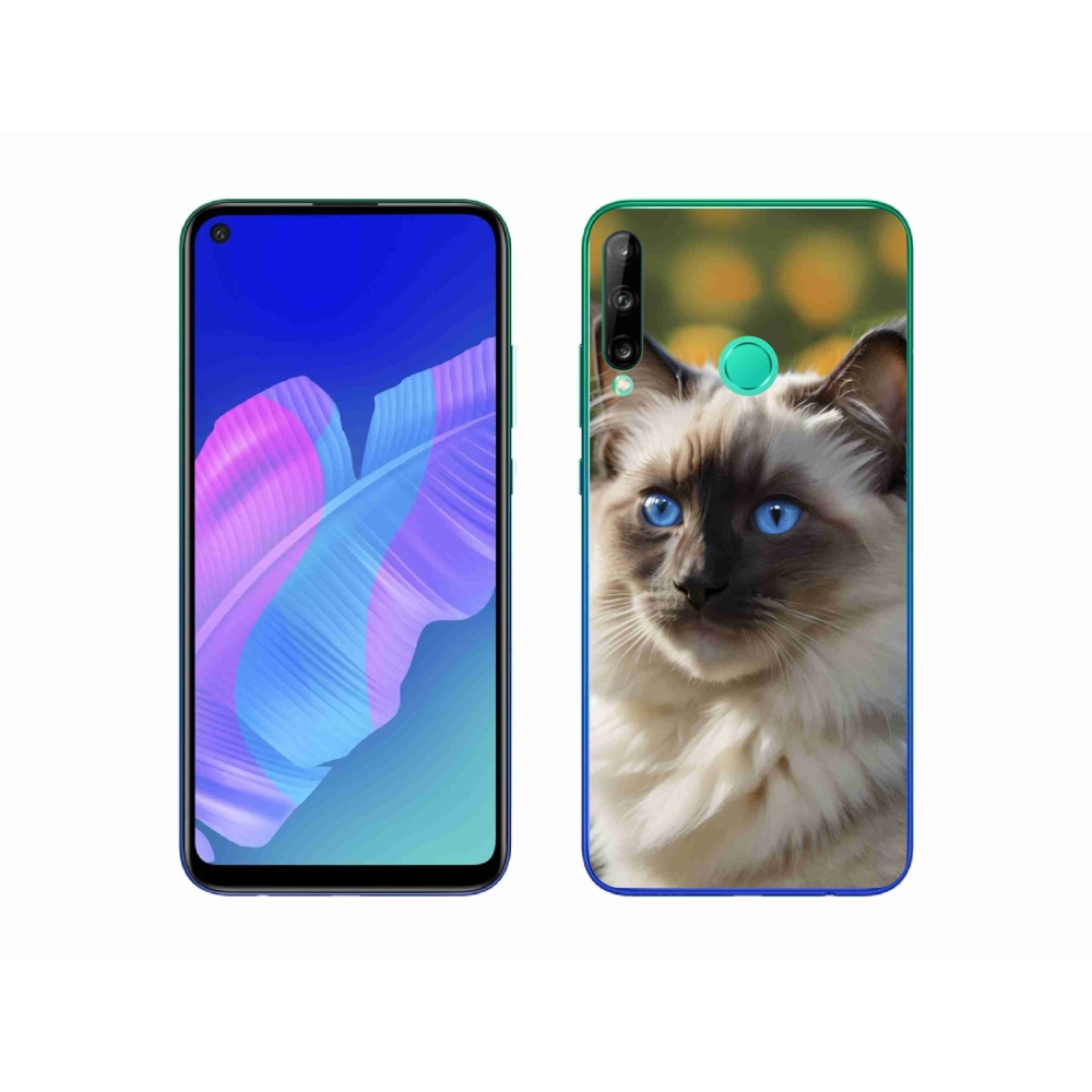 Gélový kryt mmCase na Huawei P40 Lite E - biely ragdoll