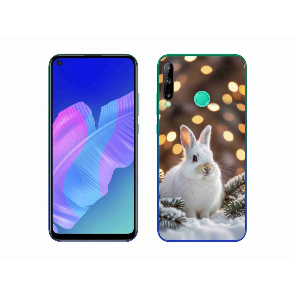 Gélový kryt mmCase na Huawei P40 Lite E - biely zajac
