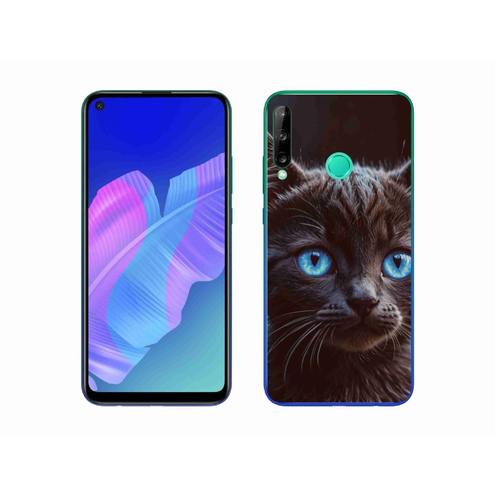 Gélový kryt mmCase na Huawei P40 Lite E - čierne mačiatko 2