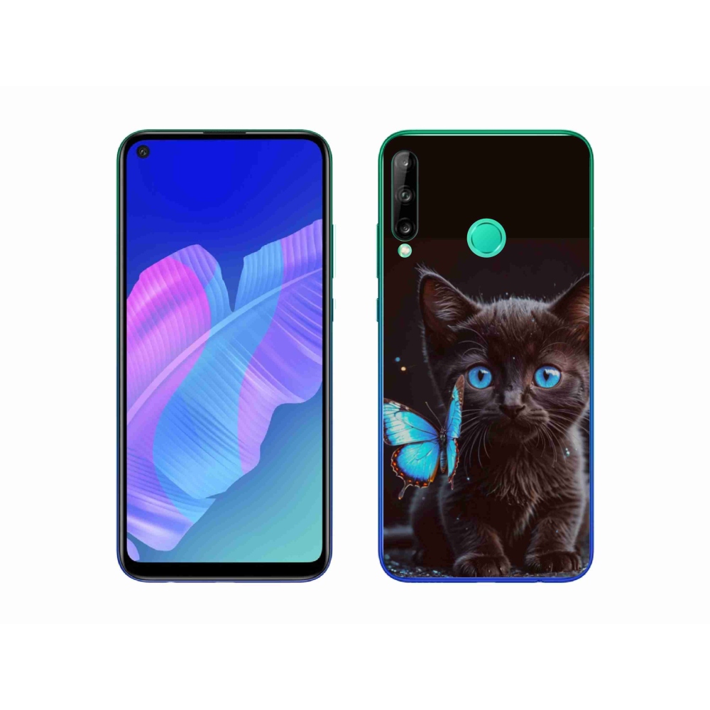 Gélový kryt mmCase na Huawei P40 Lite E - čierne mačiatko 3