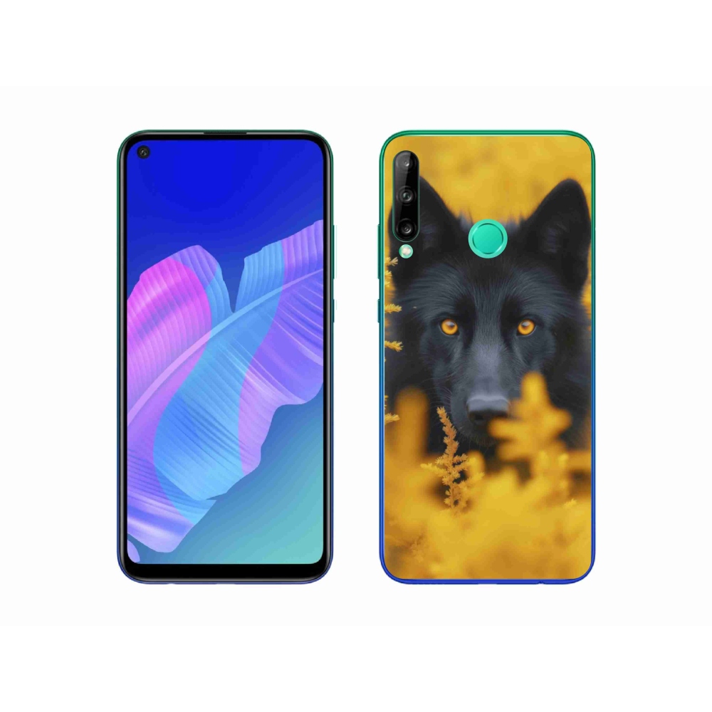 Gélový kryt mmCase na Huawei P40 Lite E - čierny vlk 2