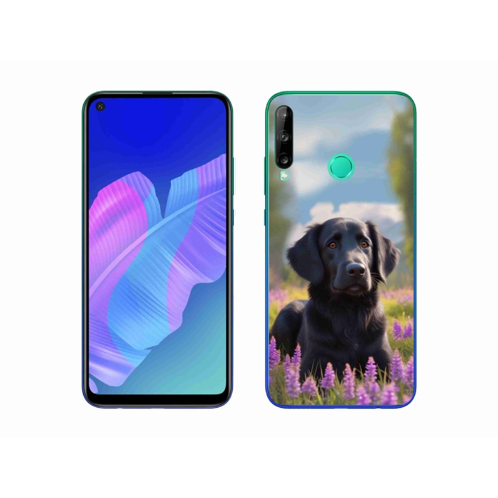 Gélový kryt mmCase na Huawei P40 Lite E - elegantný čierny retriever