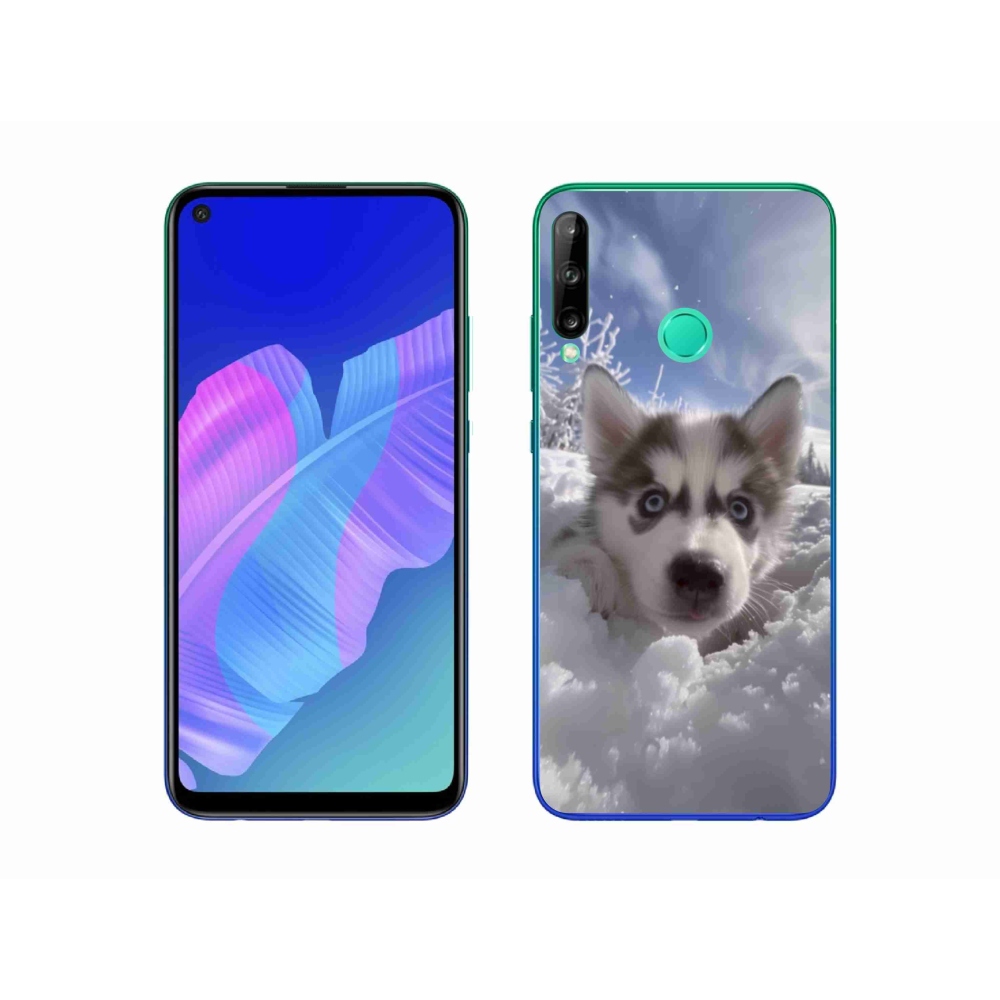 Gélový kryt mmCase na Huawei P40 Lite E - husky v snehu
