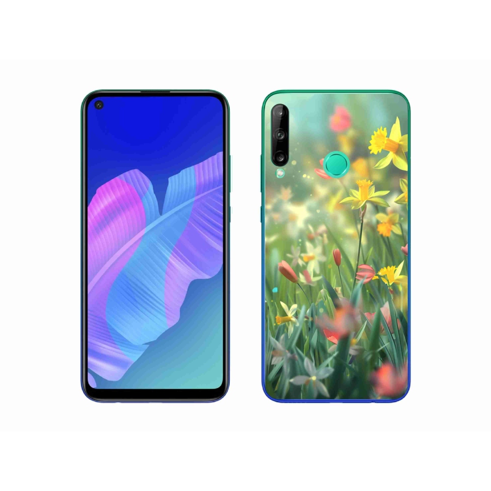 Gélový kryt mmCase na Huawei P40 Lite E - jarné kvety