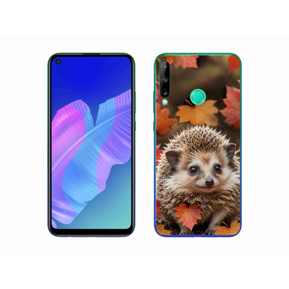 Gélový kryt mmCase na Huawei P40 Lite E - ježko v lístii