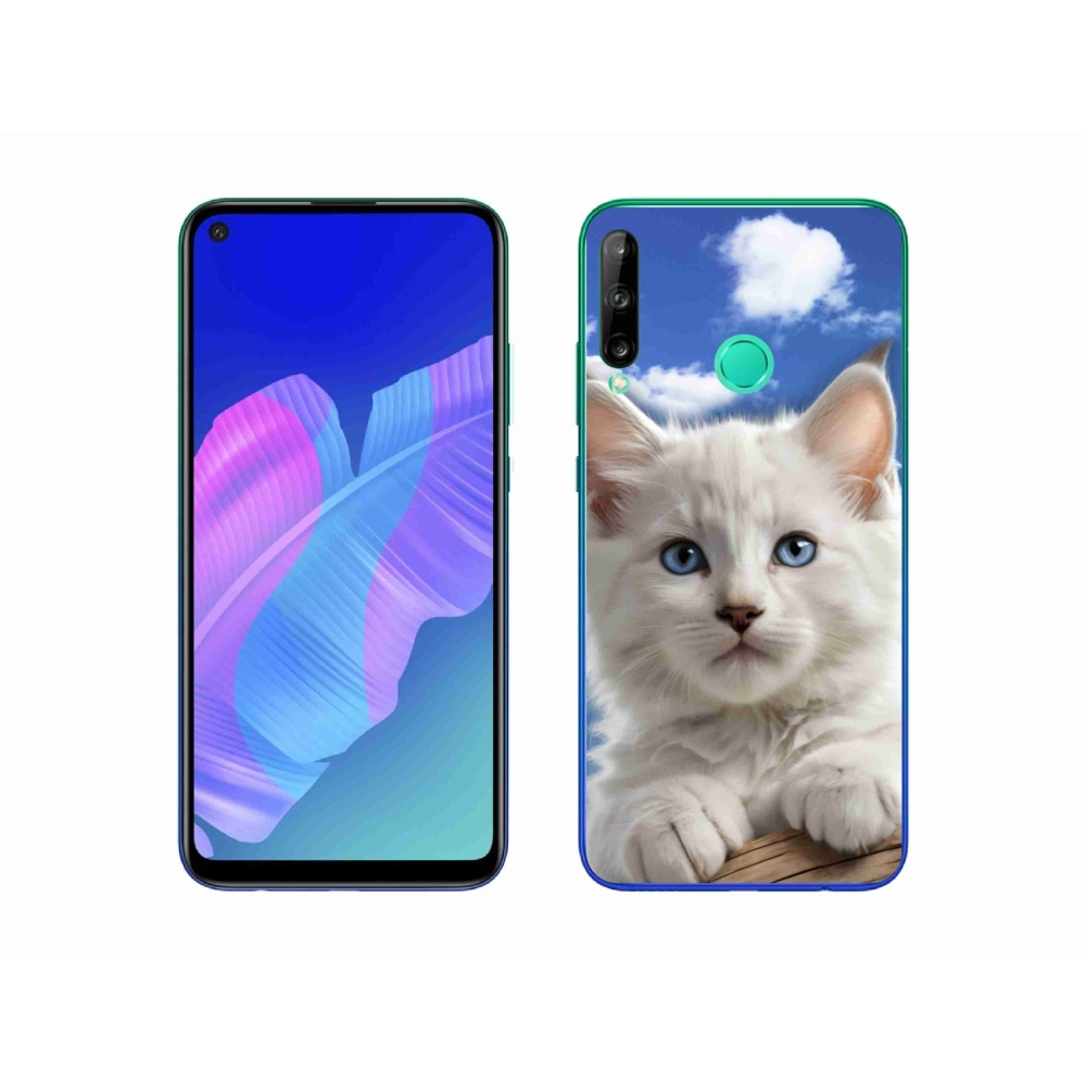 Gélový kryt mmCase na Huawei P40 Lite E - mačiatko a oblaky