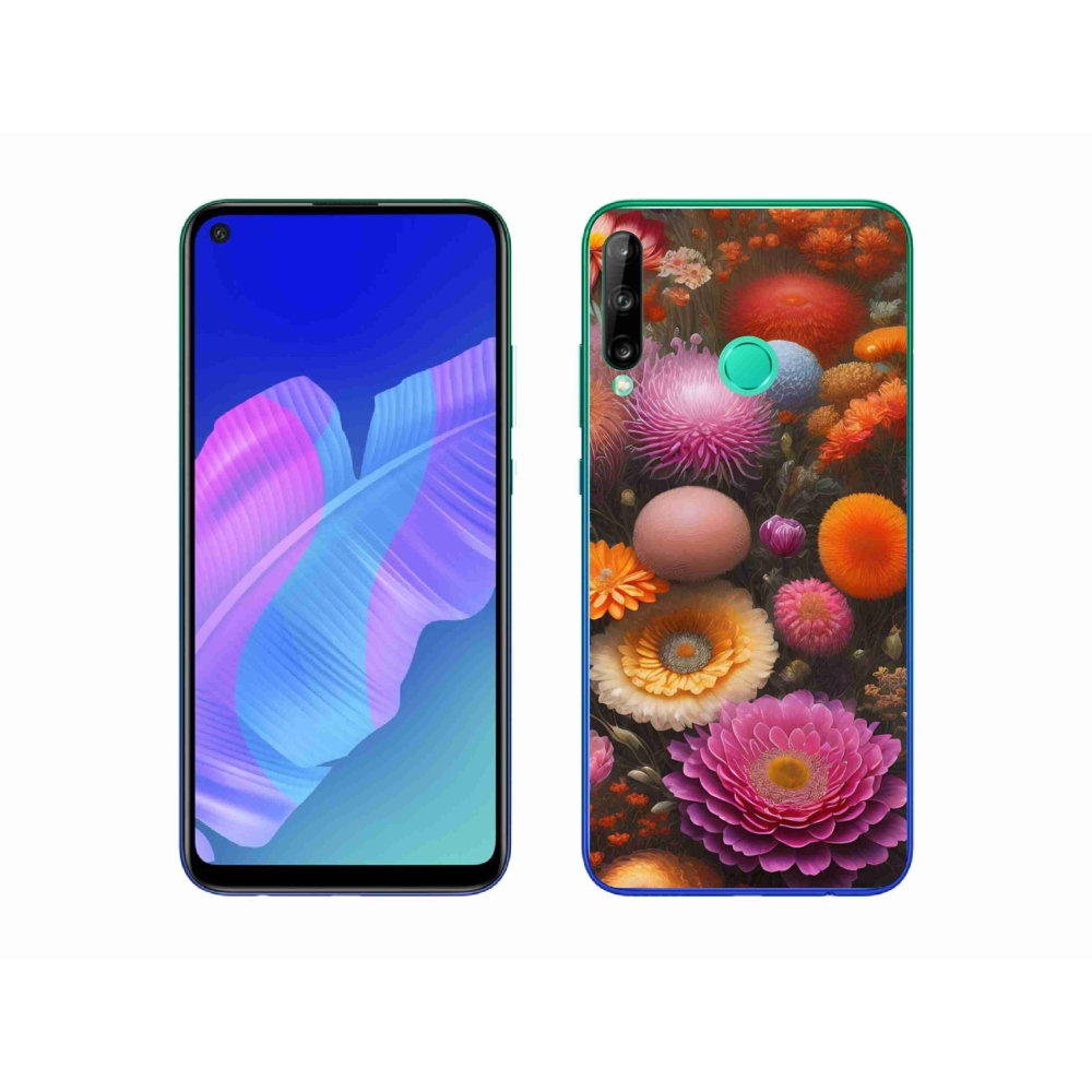 Gélový kryt mmCase na Huawei P40 Lite E - kvetinová kompozícia