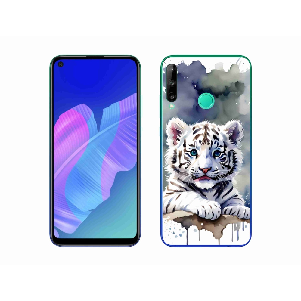 Gélový kryt mmCase na Huawei P40 Lite E - mláďa bieleho tigra