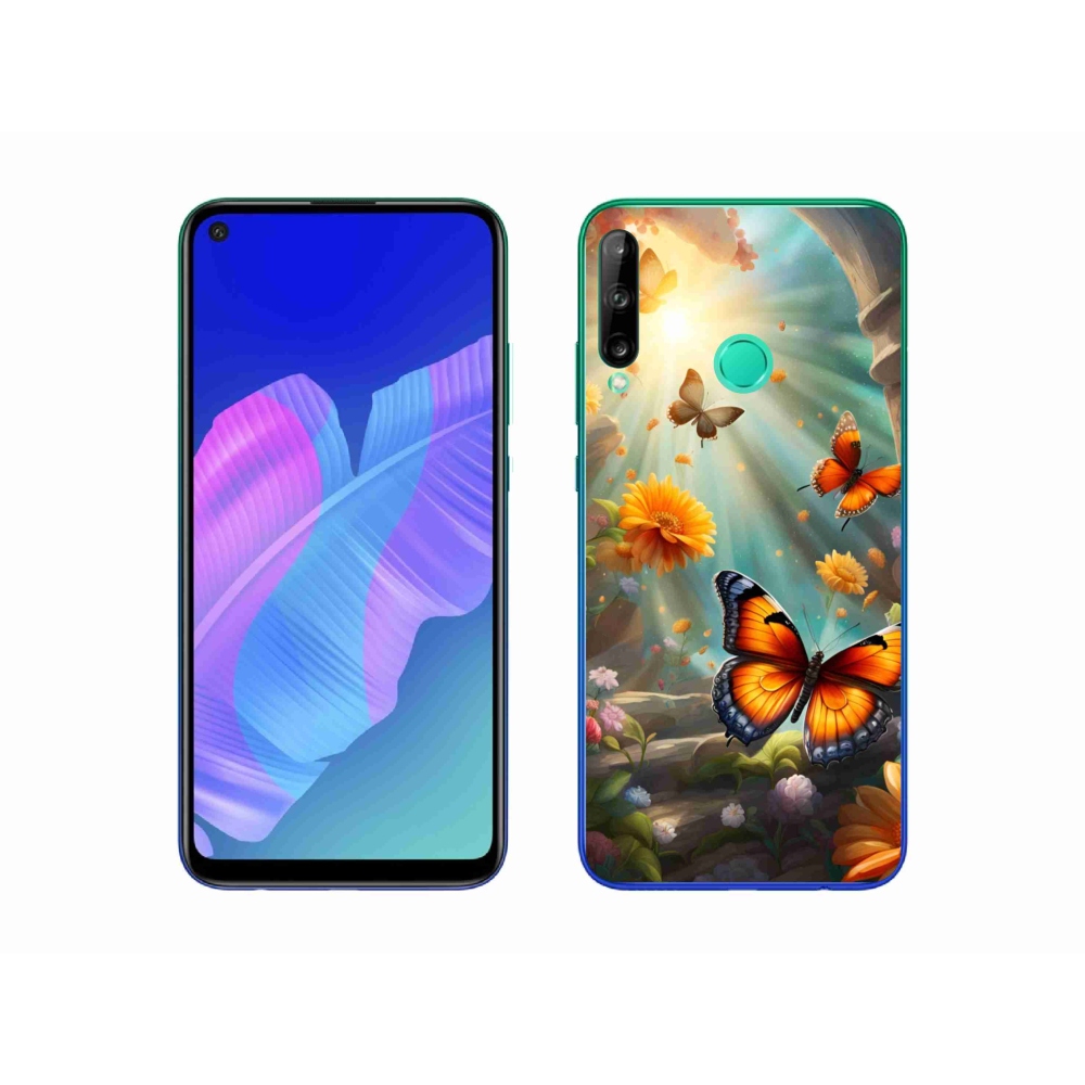 Gélový kryt mmCase na Huawei P40 Lite E - motýlia záhrada 2