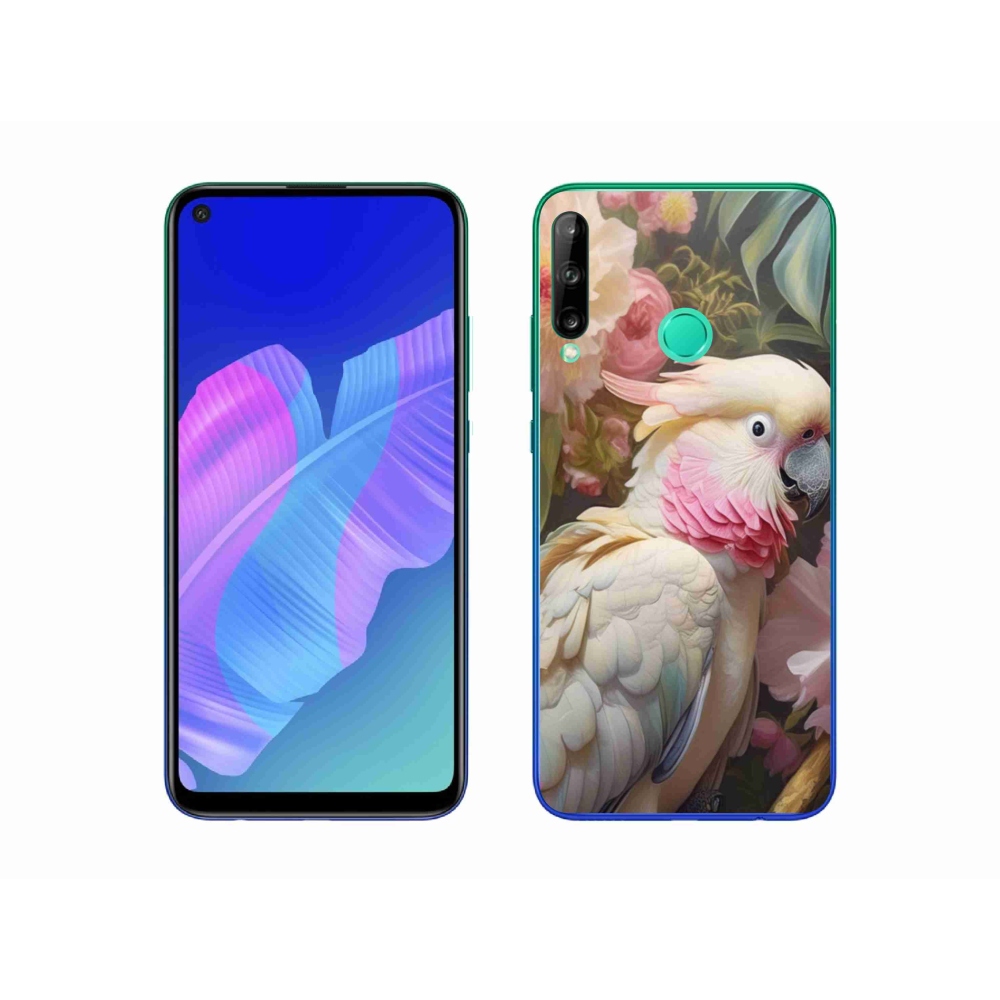 Gélový kryt mmCase na Huawei P40 Lite E - papagáj kakadu ružový 2