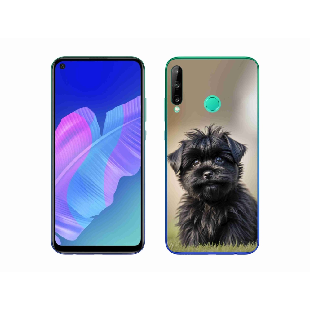 Gélový kryt mmCase na Huawei P40 Lite E - roztomilý čierny psík