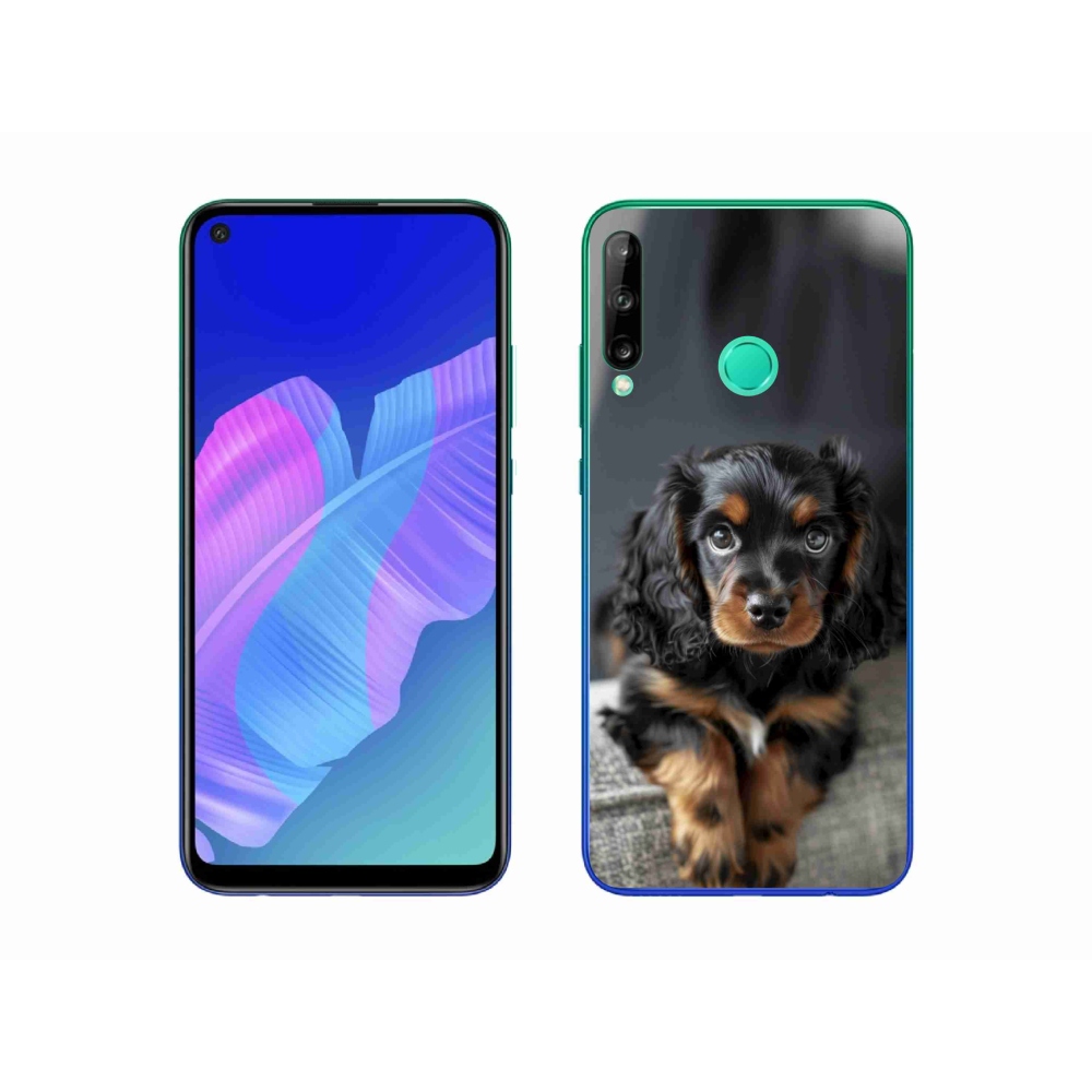 Gélový kryt mmCase na Huawei P40 Lite E - roztomilý dlhosrstý jazvečík