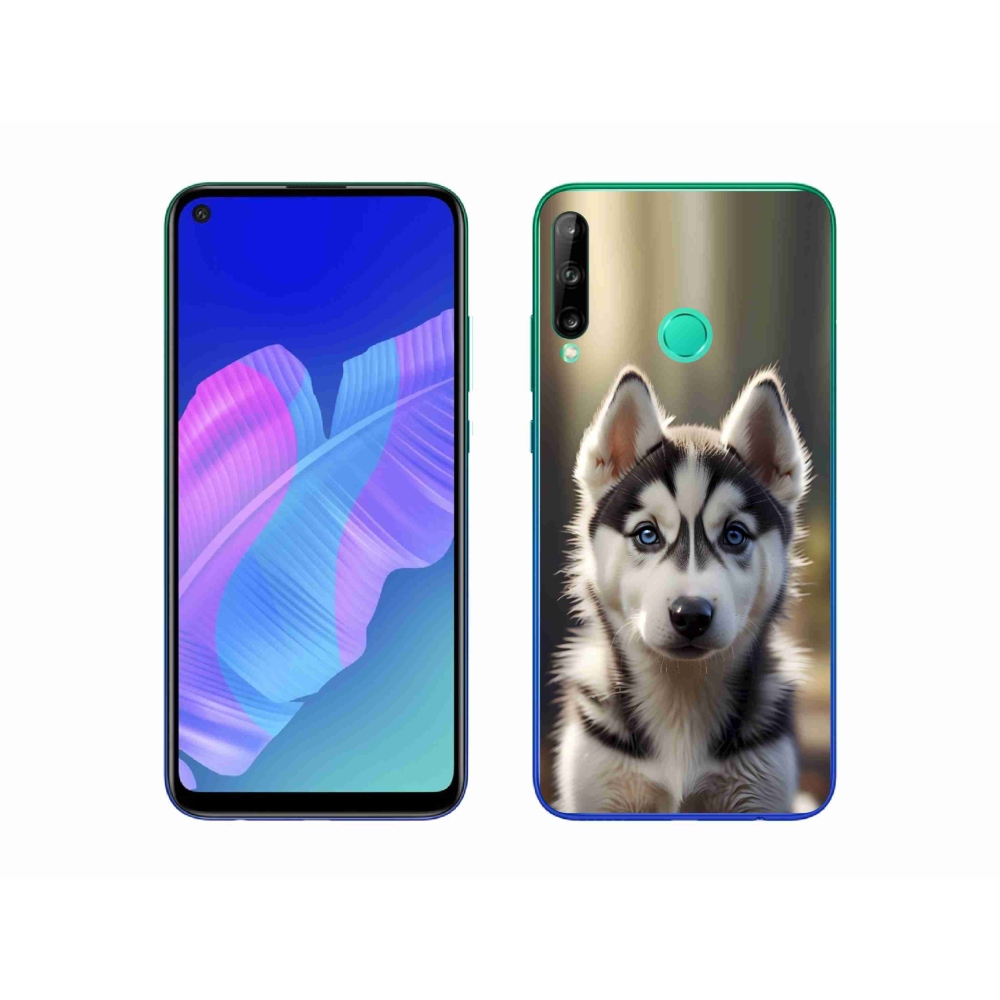 Gélový kryt mmCase na Huawei P40 Lite E - roztomilý sibírsky husky