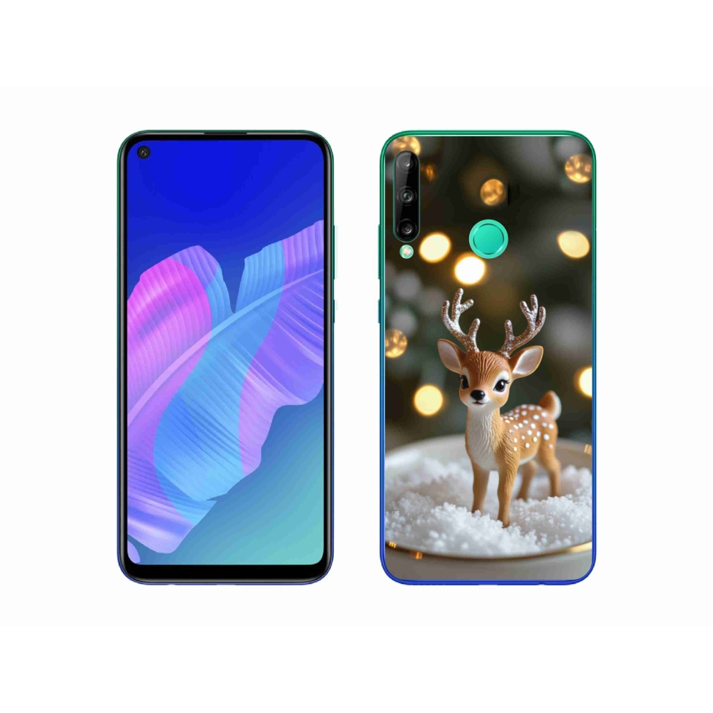 Gélový kryt mmCase na Huawei P40 Lite E - roztomilý vianočný jeleň