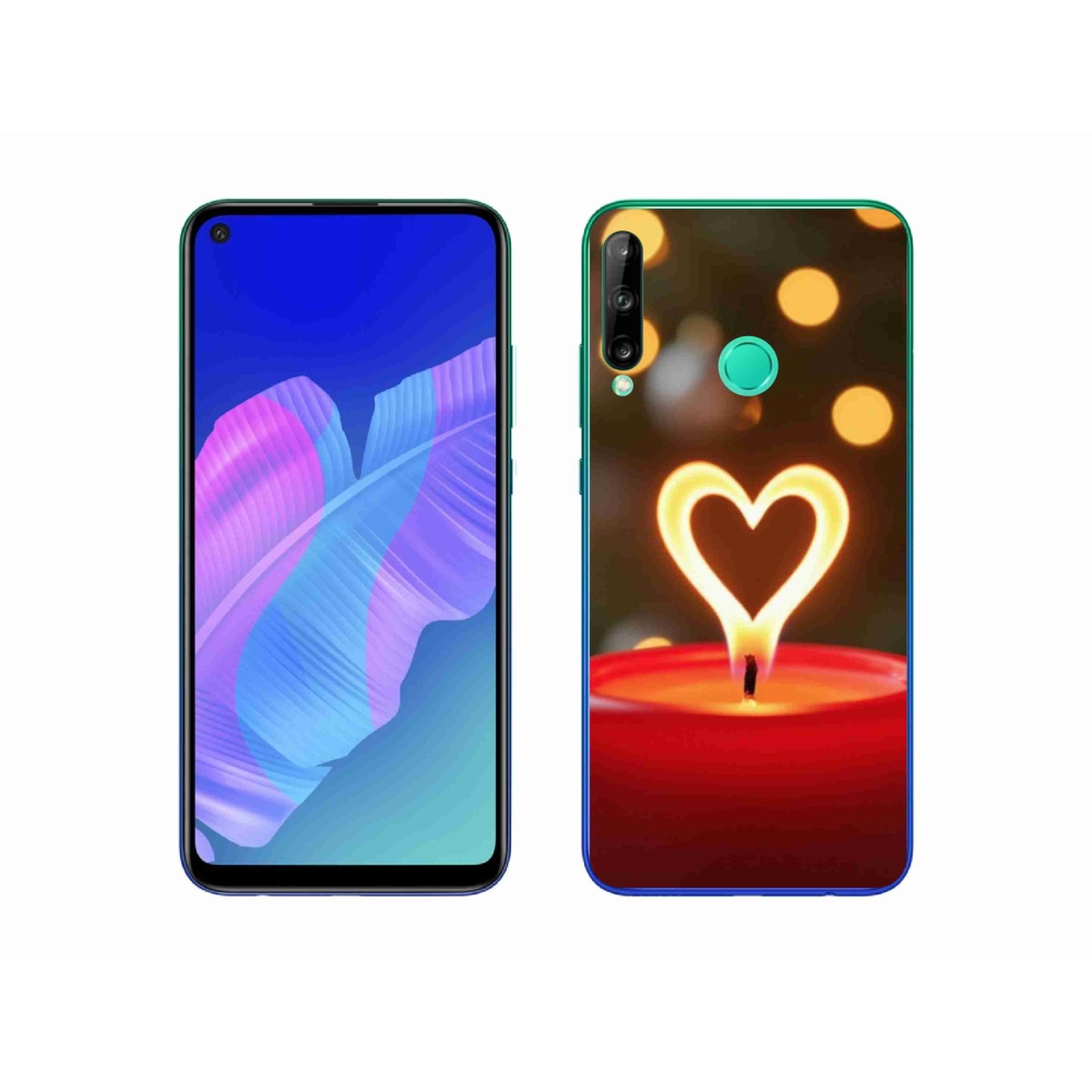 Gélový kryt mmCase na Huawei P40 Lite E - srdce z plameňa