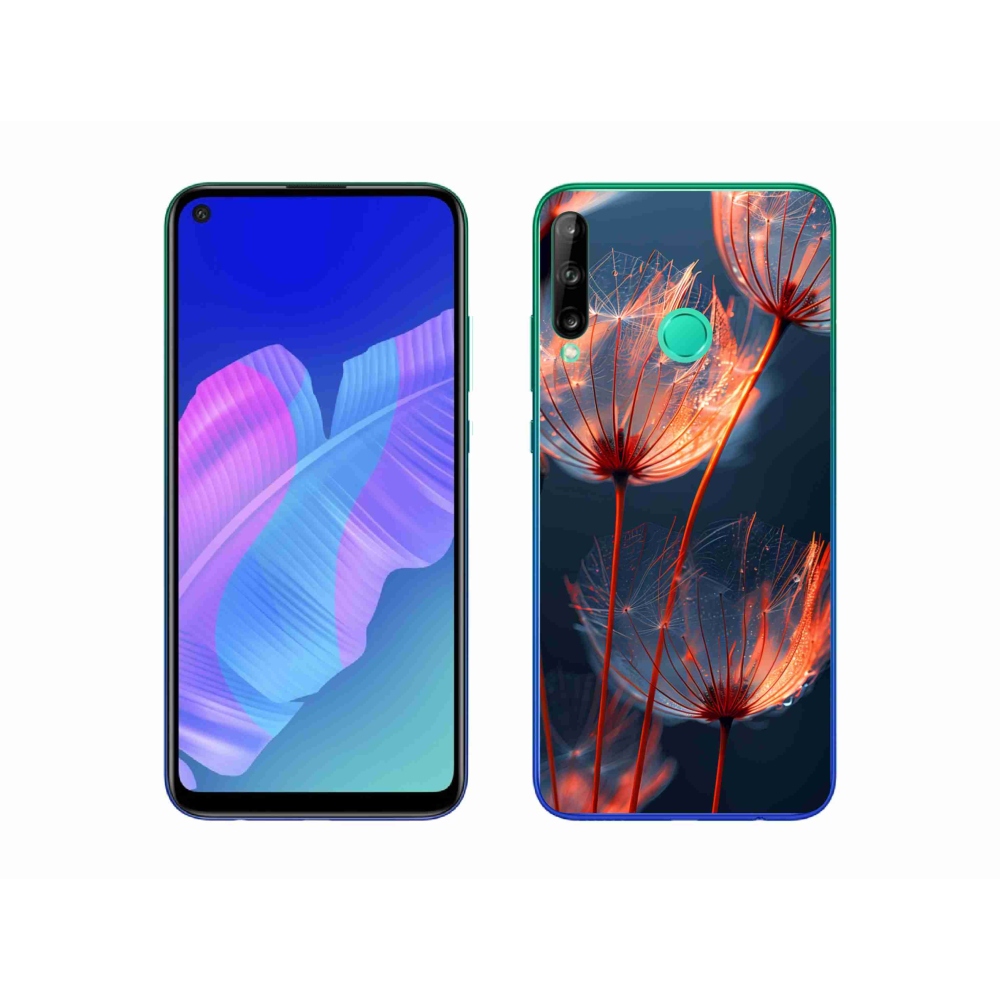 Gélový kryt mmCase na Huawei P40 Lite E - svetielkujúce páperie