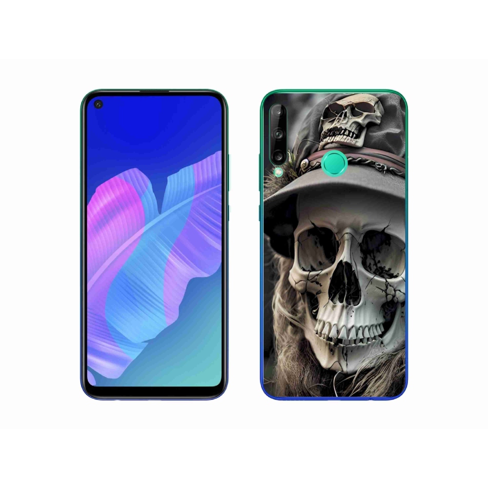Gélový kryt mmCase na Huawei P40 Lite E - temná lebka