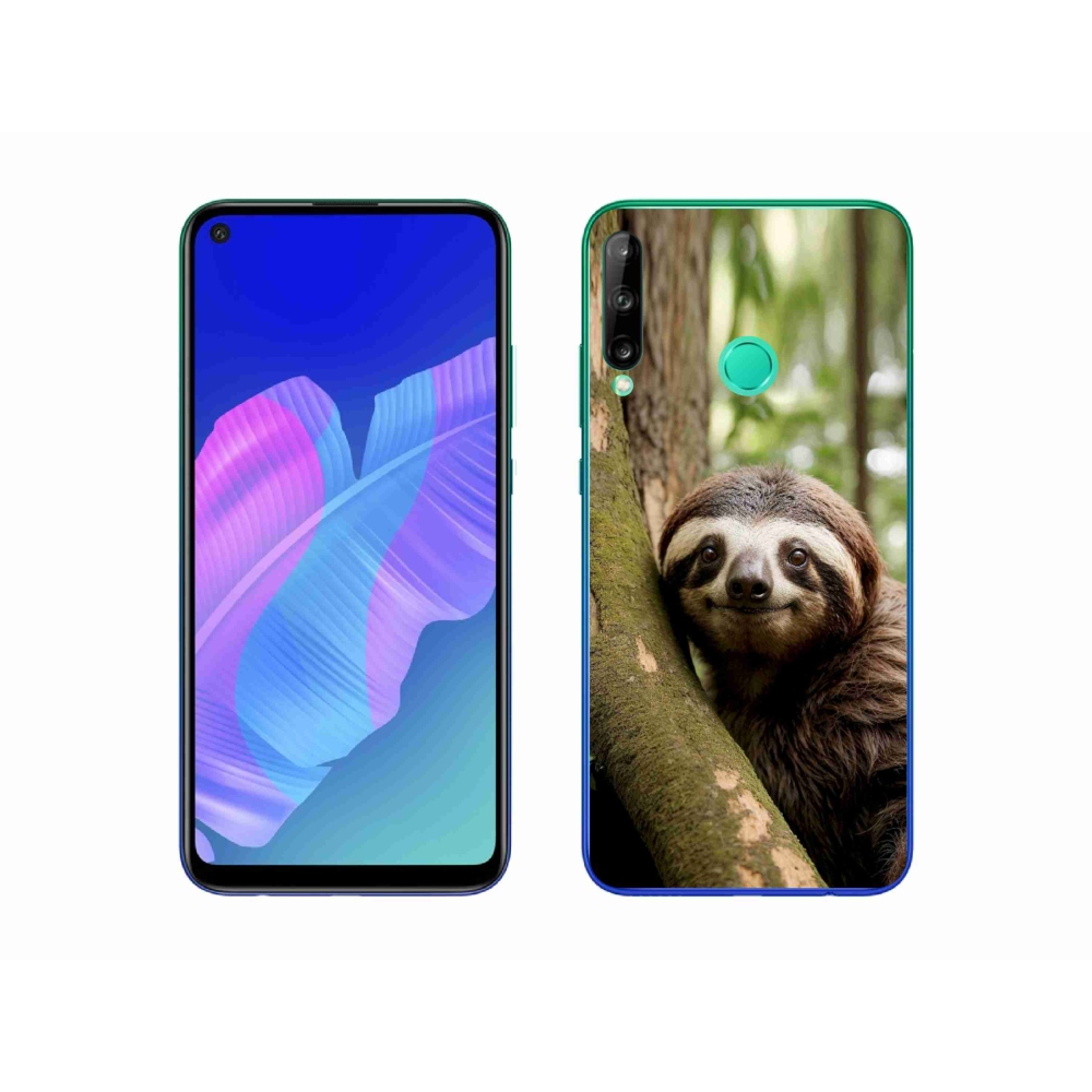 Gélový kryt mmCase na Huawei P40 Lite E - usmievavý leňochod
