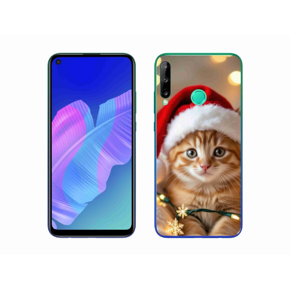 Gélový kryt mmCase na Huawei P40 Lite E - vianočné mačiatko